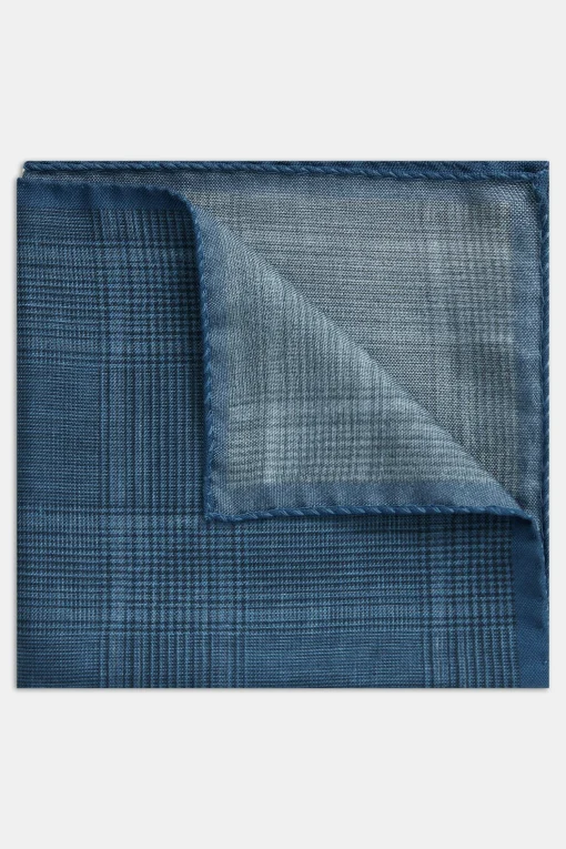 Checked Silk Handkerchief