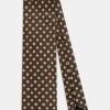Floral Pattern Linen Tie