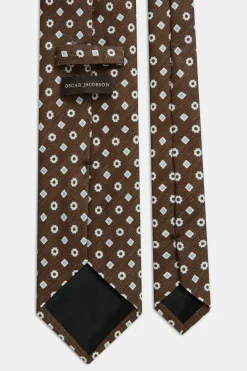 Floral Pattern Linen Tie