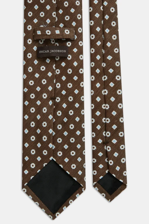 Floral Pattern Linen Tie