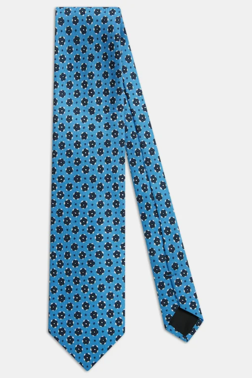 Floral Pattern Silk Tie