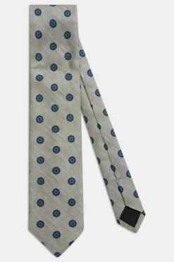 Floral Pattern Silk Tie