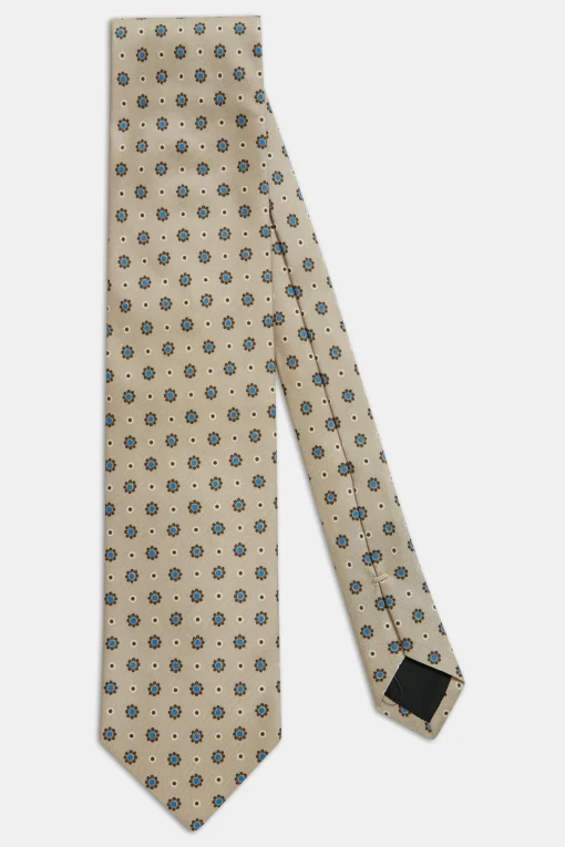 Floral Pattern Silk Tie