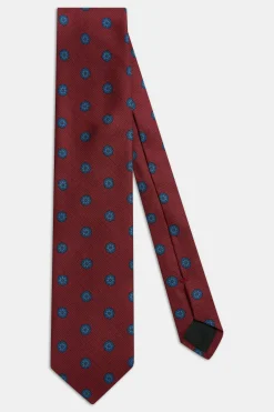 Floral Pattern Silk Tie