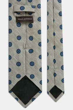 Floral Pattern Silk Tie