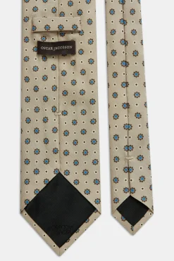 Floral Pattern Silk Tie