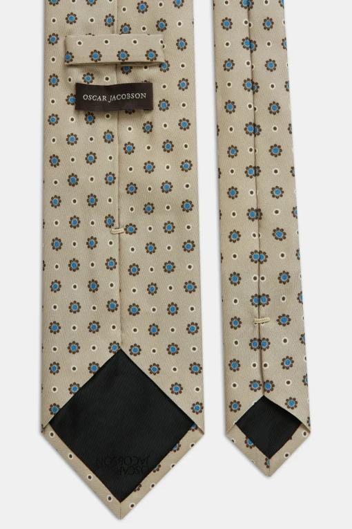 Floral Pattern Silk Tie