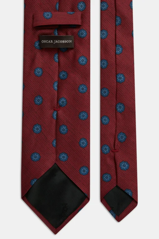 Floral Pattern Silk Tie