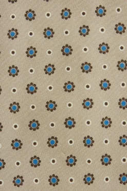 Floral Pattern Silk Tie