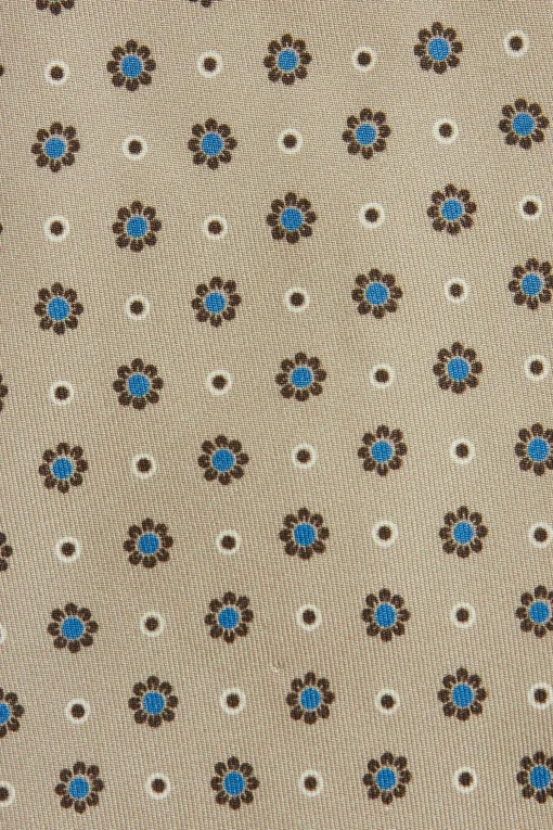 Floral Pattern Silk Tie