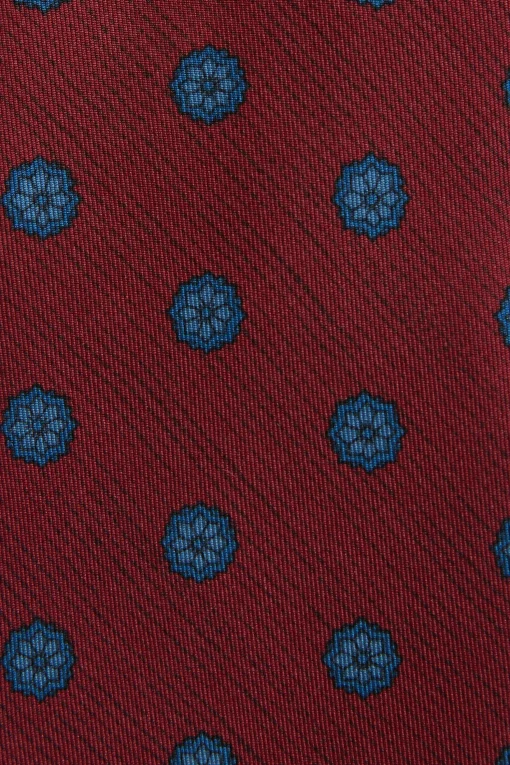 Floral Pattern Silk Tie