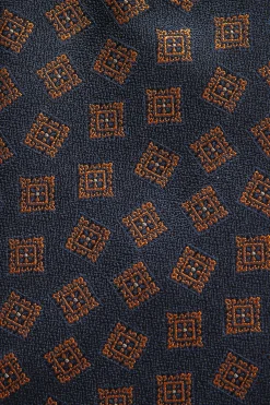 7-Fold Tile Pattern Silk Tie