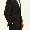 Generous Fit Microstructure Blazer