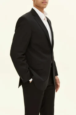 Generous Fit Microstructure Blazer