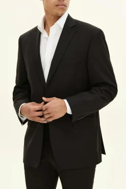 Generous Fit Microstructure Blazer