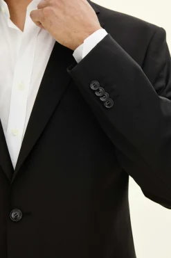 Generous Fit Microstructure Blazer