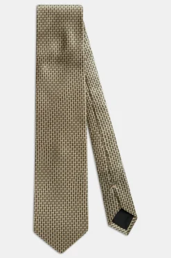 Geometrical Pattern Silk Tie