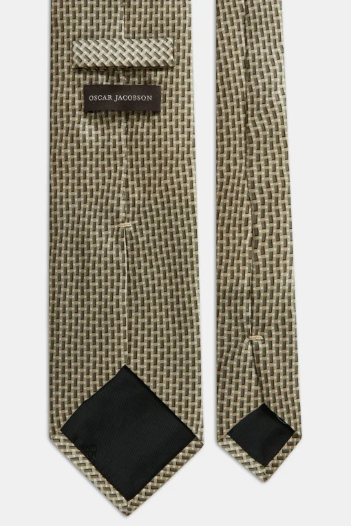 Geometrical Pattern Silk Tie