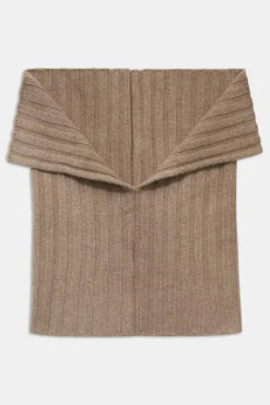 Knitted Brushed Cashmere Scarf