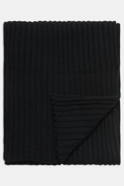 Knitted Brushed Cashmere Scarf