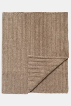 Knitted Brushed Cashmere Scarf
