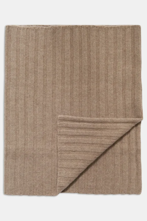 Knitted Brushed Cashmere Scarf