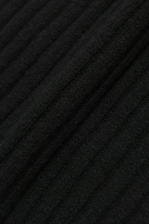 Knitted Brushed Cashmere Scarf