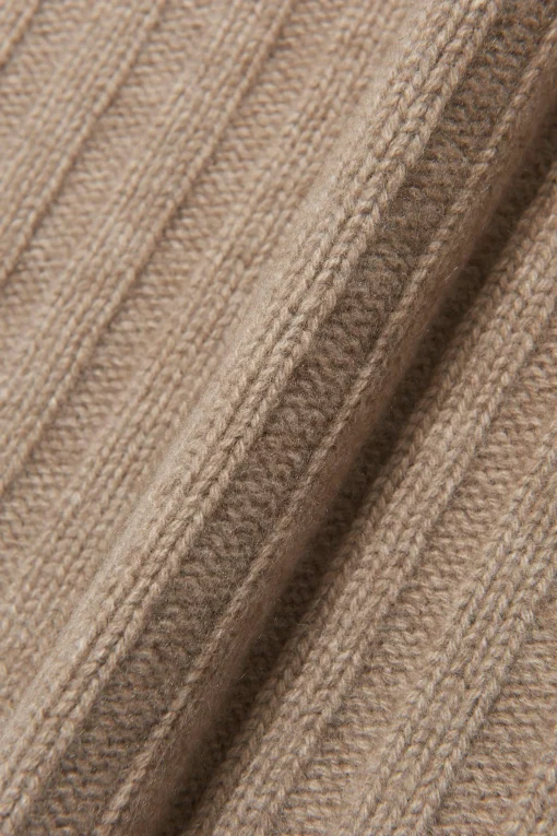 Knitted Brushed Cashmere Scarf