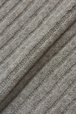 Knitted Brushed Cashmere Scarf