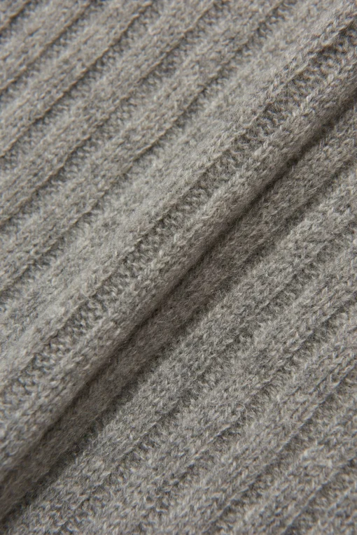 Knitted Brushed Cashmere Scarf