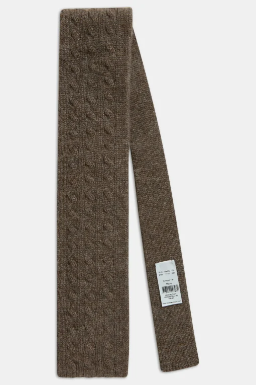 Knitted Cable Cashmere Tie