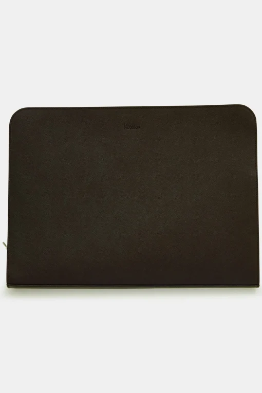 Laptop Saffiano Leather Holder