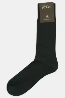 Mid-length Ribbed Wool Stretch Socks