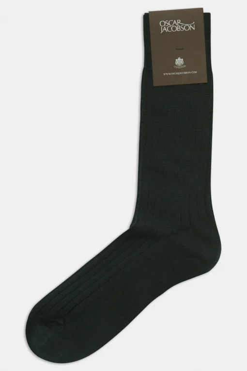 Mid-length Ribbed Wool Stretch Socks