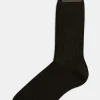 Mid-length Ribbed Wool Stretch Socks