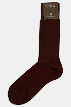 Mid-length Ribbed Wool Stretch Socks