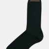 Mid-length Ribbed Wool Stretch Socks