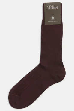 Mid-length Ribbed Wool Stretch Socks