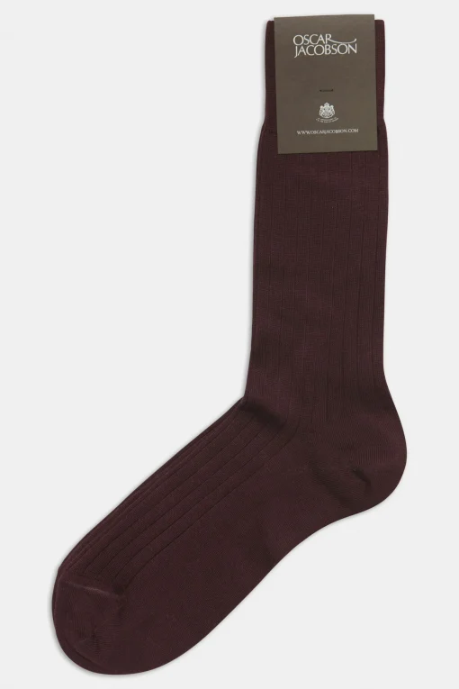 Mid-length Ribbed Wool Stretch Socks