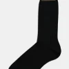 Mid-length Ribbed Wool Stretch Socks