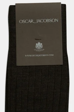 Mid-length Ribbed Wool Stretch Socks