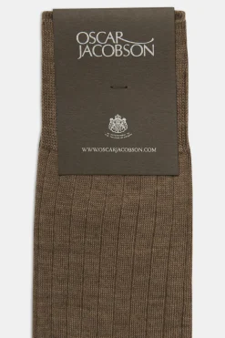 Mid-length Ribbed Wool Stretch Socks