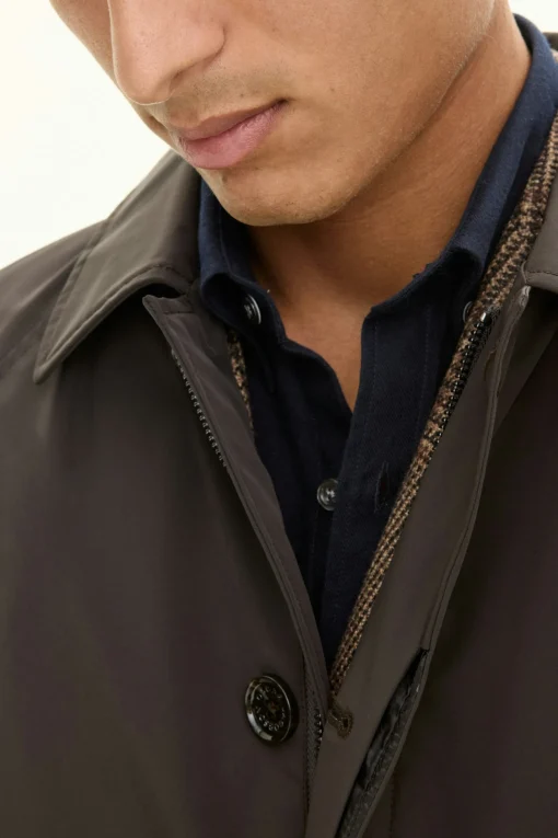 Nylon Shell Raglan Coat