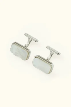 Rectangle Mother of Pearl Cufflink