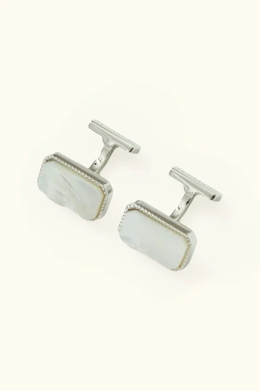 Rectangle Mother of Pearl Cufflink