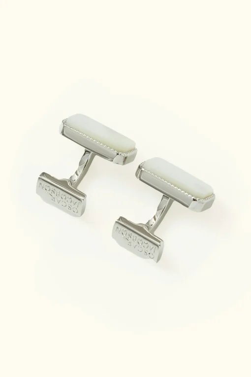 Rectangle Mother of Pearl Cufflink
