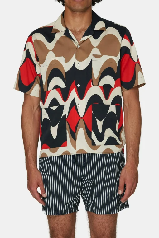 Regular Fit Bowling Collar Shirt