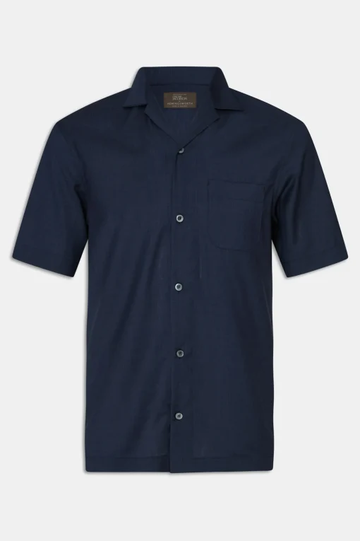 Regular Fit Bowling Collar Shirt