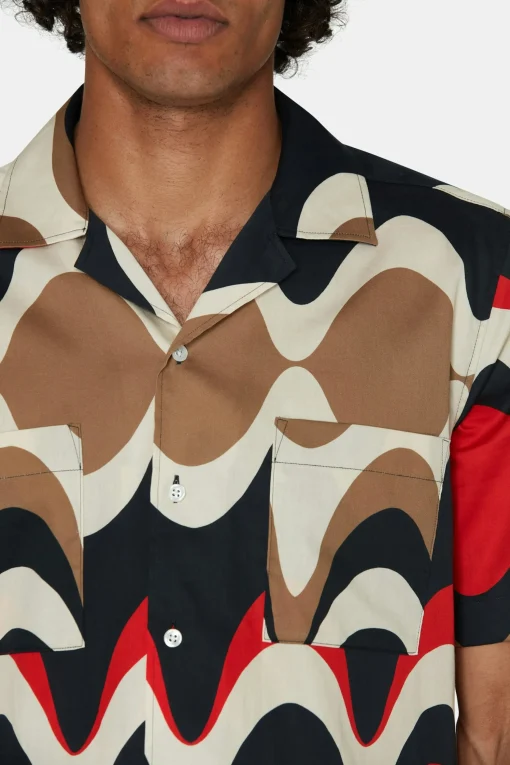 Regular Fit Bowling Collar Shirt