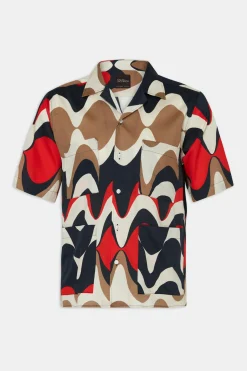 Regular Fit Bowling Collar Shirt